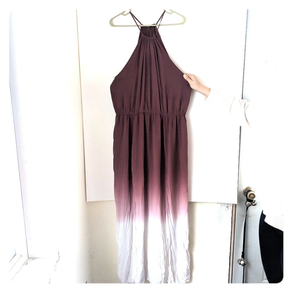 Forever21+ ombre halter maxi